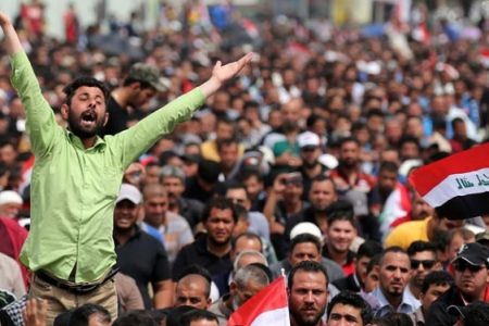 متظاهرو الجنوب يصلون الى ساحة التحرير