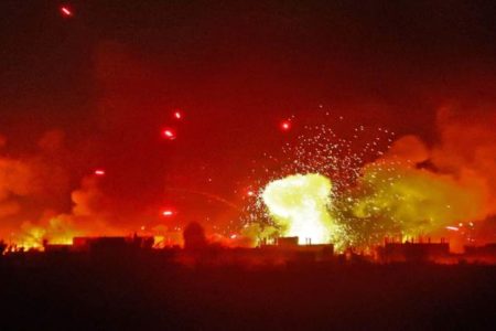 الحدود العراقية باتجاه سوريا تتعرض للقصف