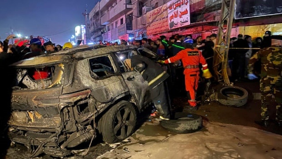 القصف المسير الذي استهدف عجلة تقل قياديا في كتائب حزب الله العراق